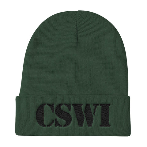 [GNR] CSWI Knit Beanie (Black Embroidery)