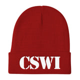 [GNR] CSWI Knit Beanie (White Embroidery)
